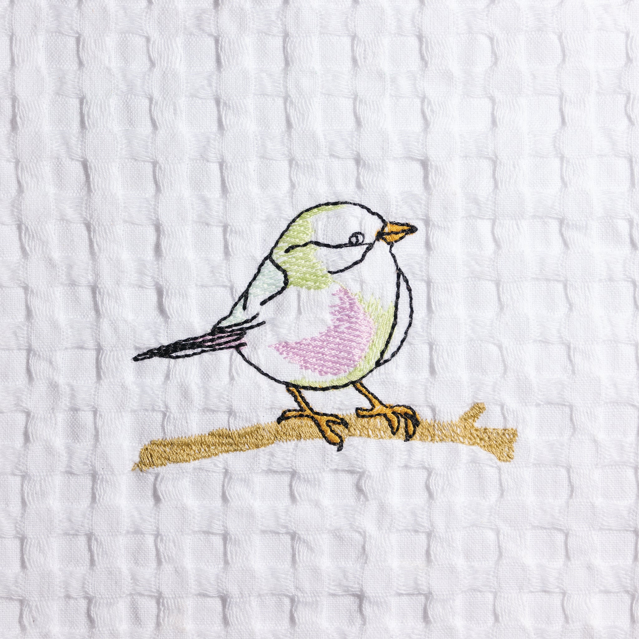 Smock Embroidered | Cotton | Waffle | Hand Towel