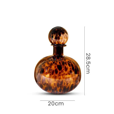 Egyptian Round Vase With Lid