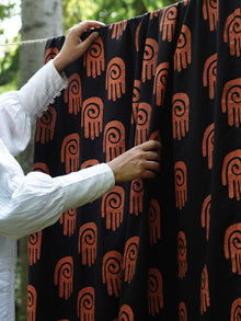 Block Print Curtain - Sneh Hastaakshar