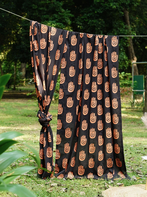 Block Print Curtain - Sneh Hastaakshar