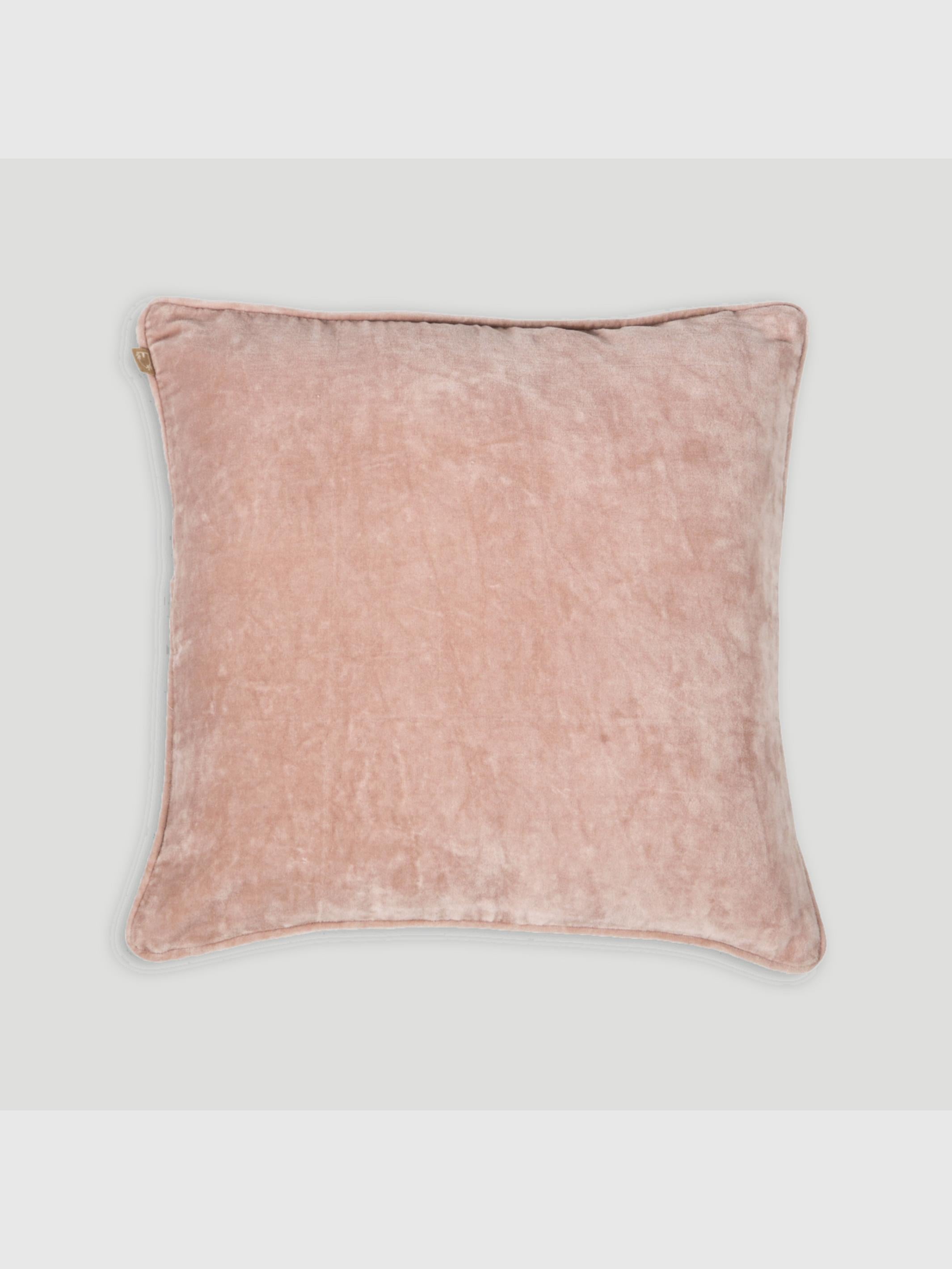 Soft Pink Velvet Cushion Cover