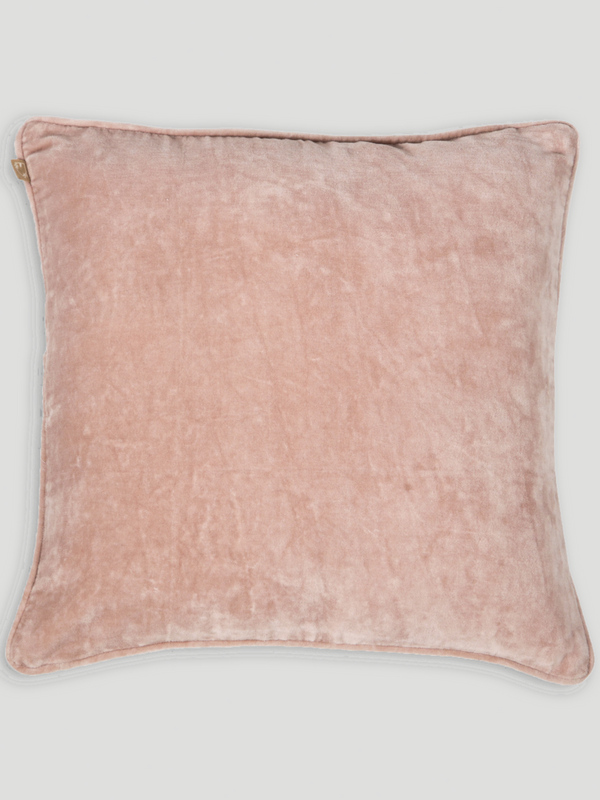 Soft Pink Velvet Cushion Cover