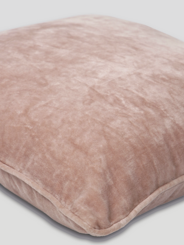 Soft Pink Velvet Cushion Cover