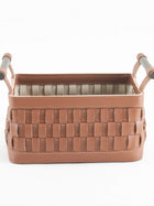 Soiree Leather Basket - Brown Large