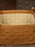 Soiree Leather Basket - Brown