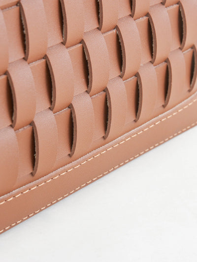 Soiree Leather Basket - Brown