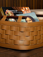 Soiree Leather Basket - Brown