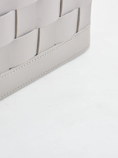 Soiree Leather Basket - Grey