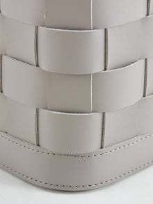 Soiree Leather Basket - Grey