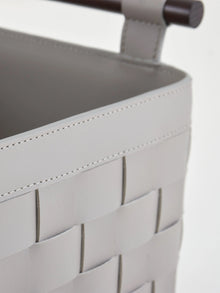 Soiree Leather Basket - Grey