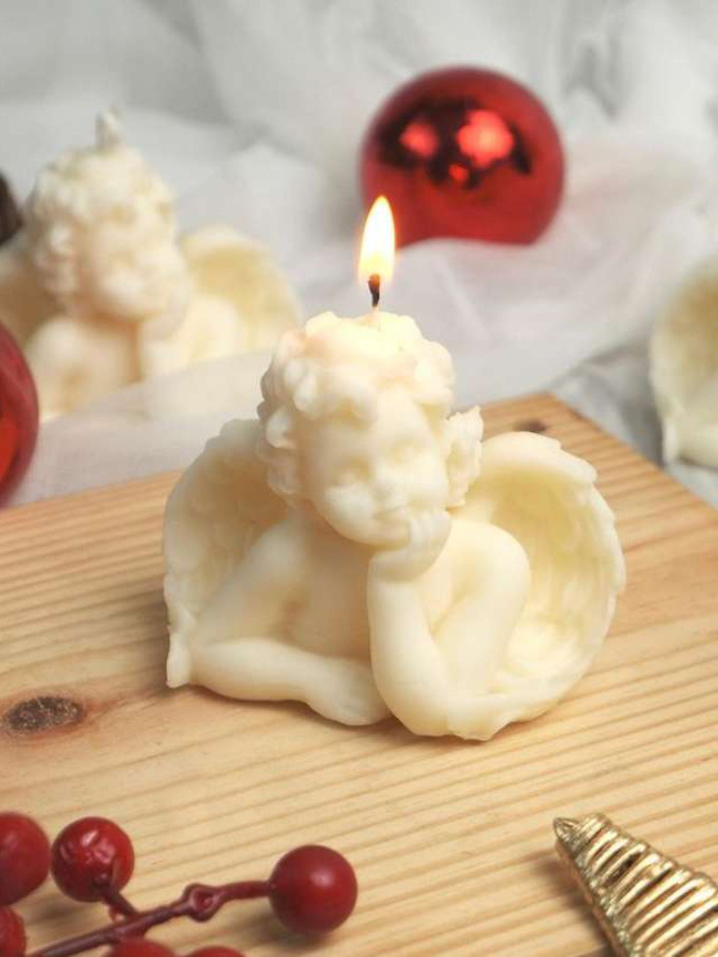 Soy Scented Angel Candle Set of 2