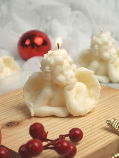 Soy Scented Angel Candle Set of 2