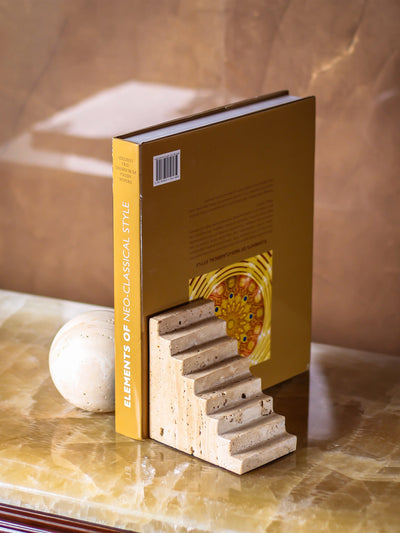 Sphere And Stair Marble Bookend