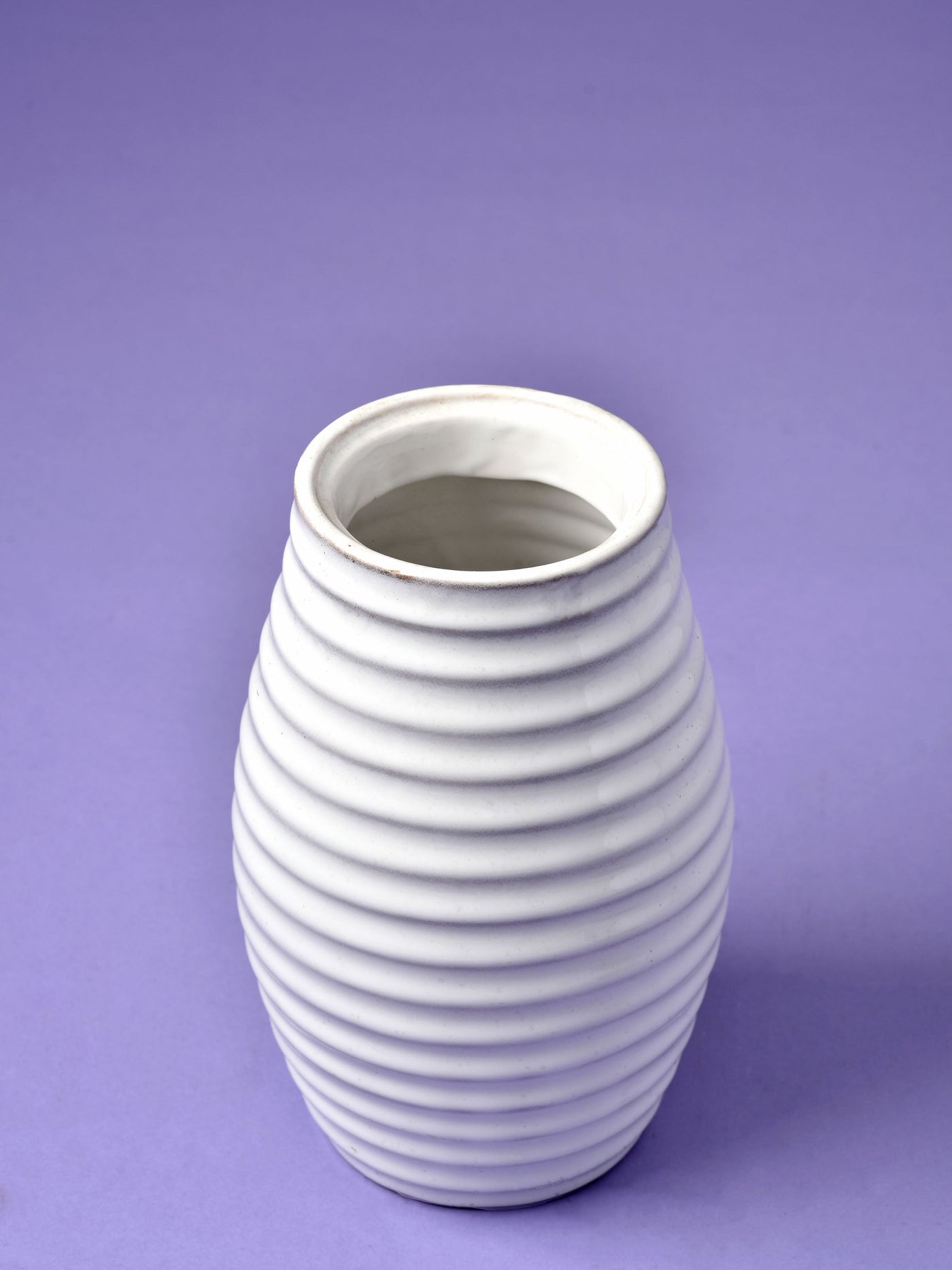 Sphere Ceramic White Jar