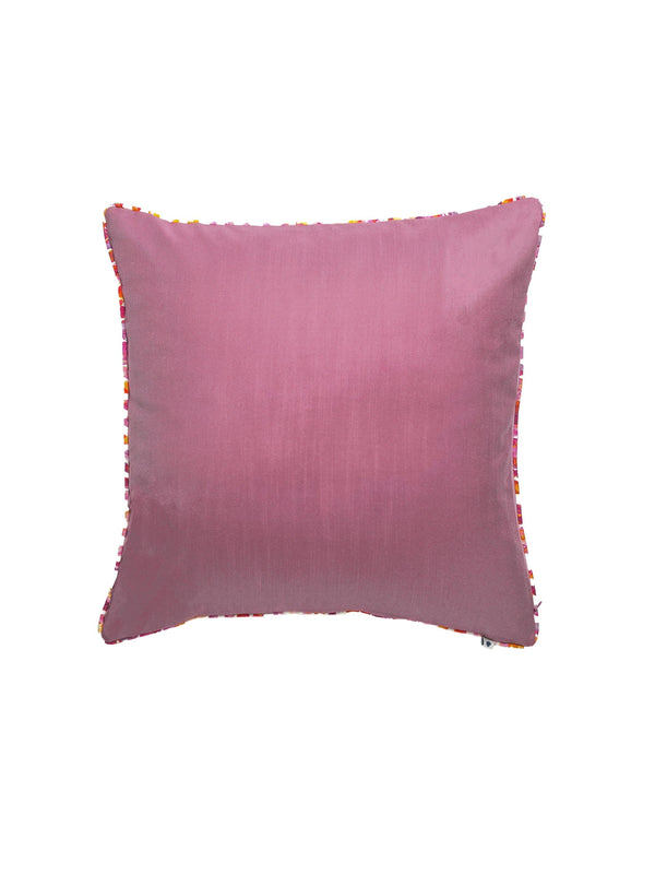 Cushion Cover - Sprig Fuchsia with Katha Stich