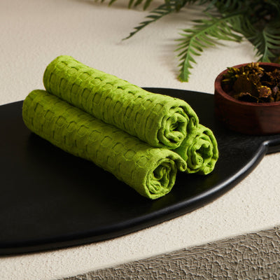 Spring | Cotton | Waffle | Face Towels - Set of 2