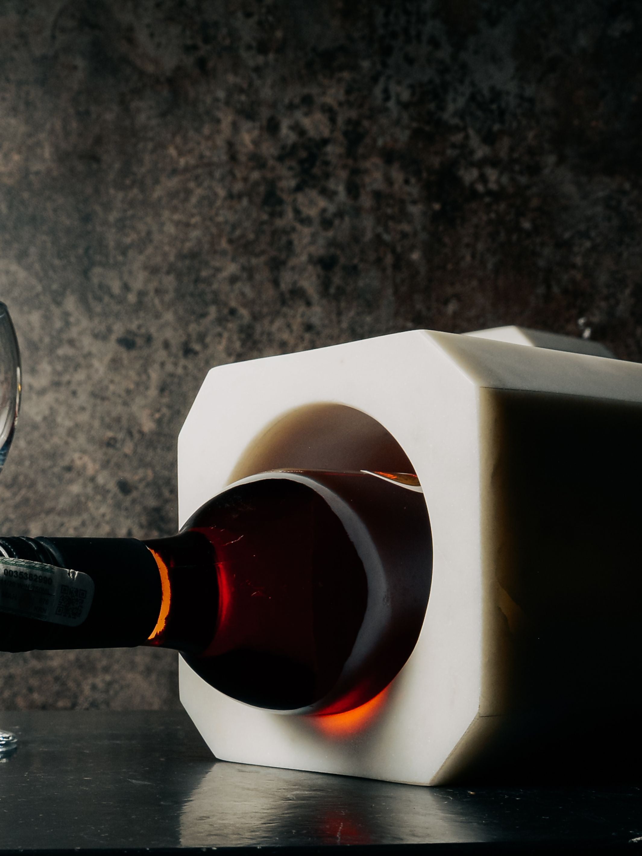 Square Marble Wine Bottle Holder