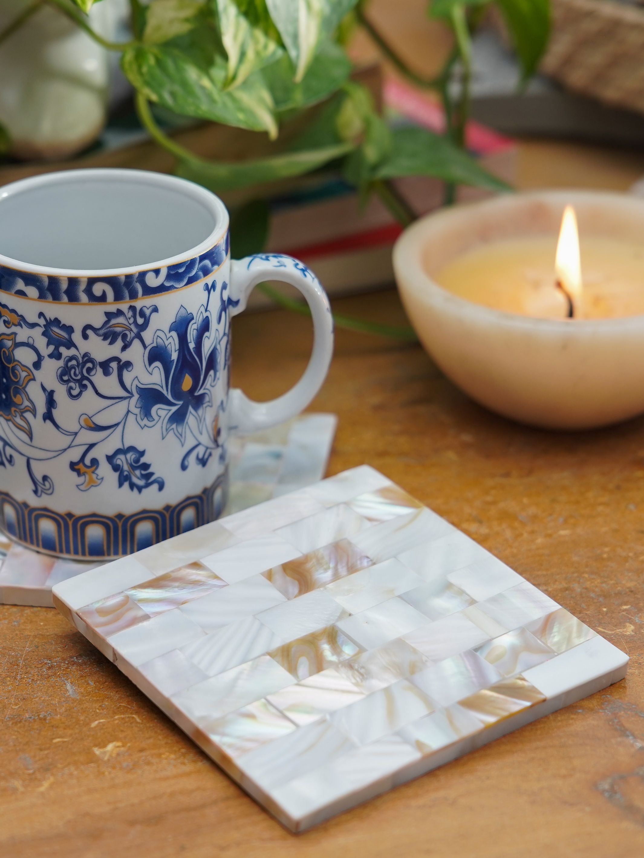 Square Coaster - Mother of Pearl