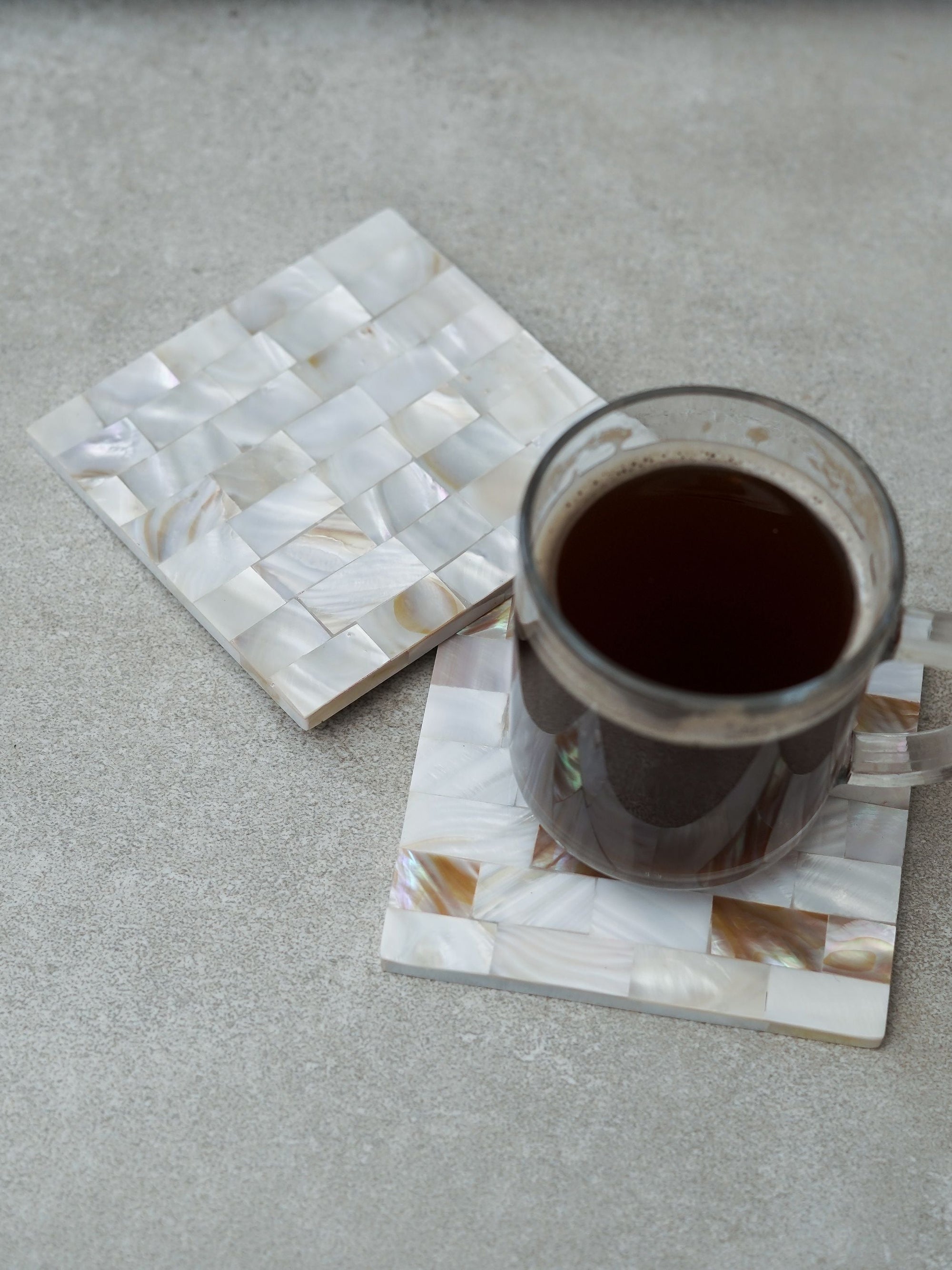 Square Coaster - Mother of Pearl