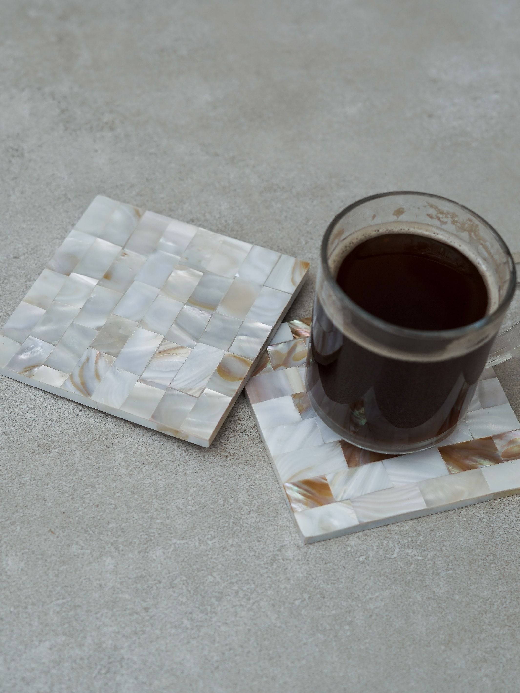 Square Coaster - Mother of Pearl