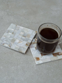 Square Coaster - Mother of Pearl