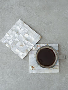 Square Coaster - Mother of Pearl