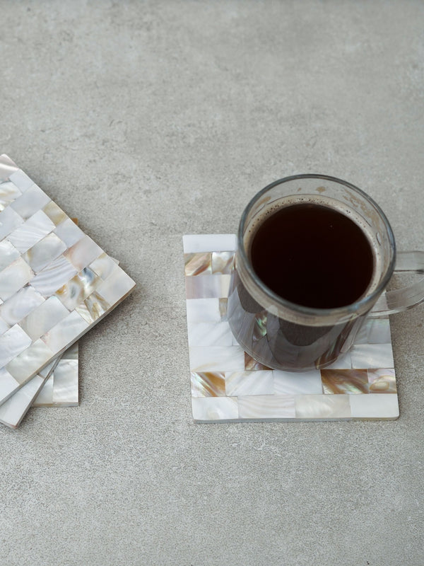Square Coaster - Mother of Pearl