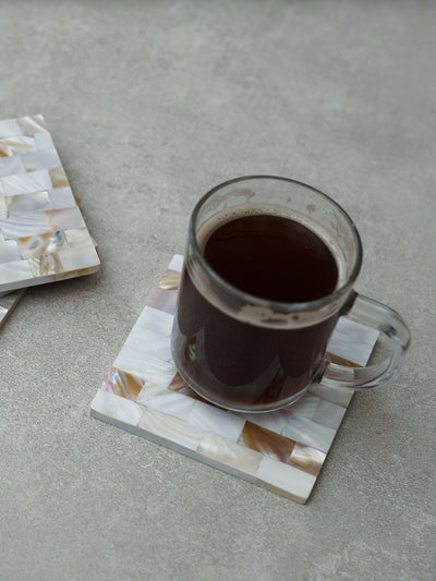 Square Coaster - Mother of Pearl