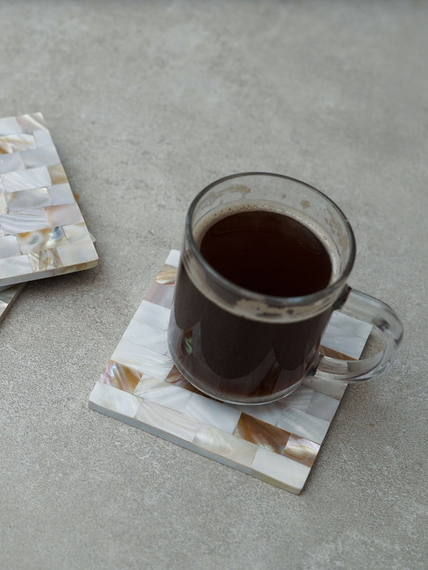 Square Coaster - Mother of Pearl