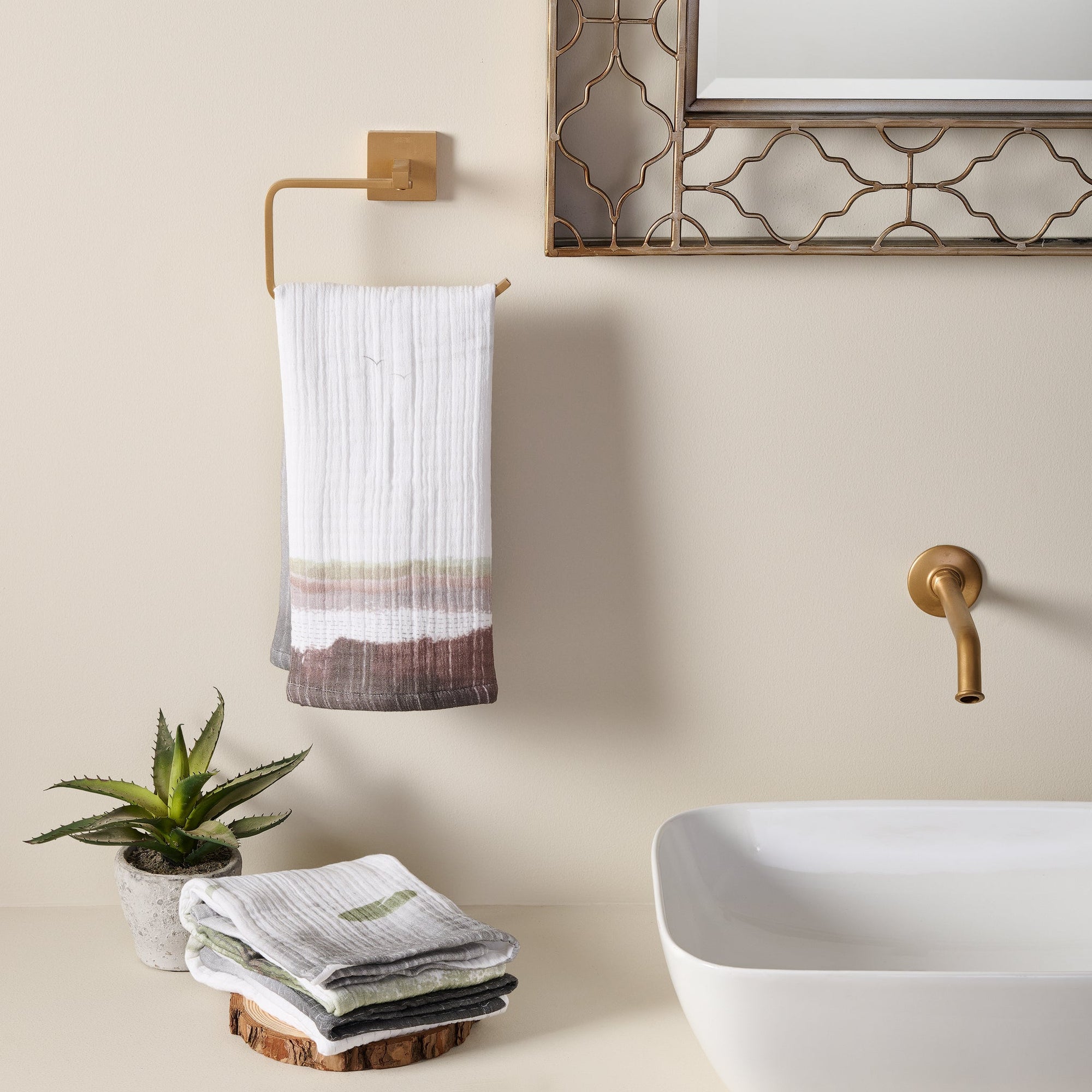 Savanna Rain | Cotton Gauze | Hand Towel