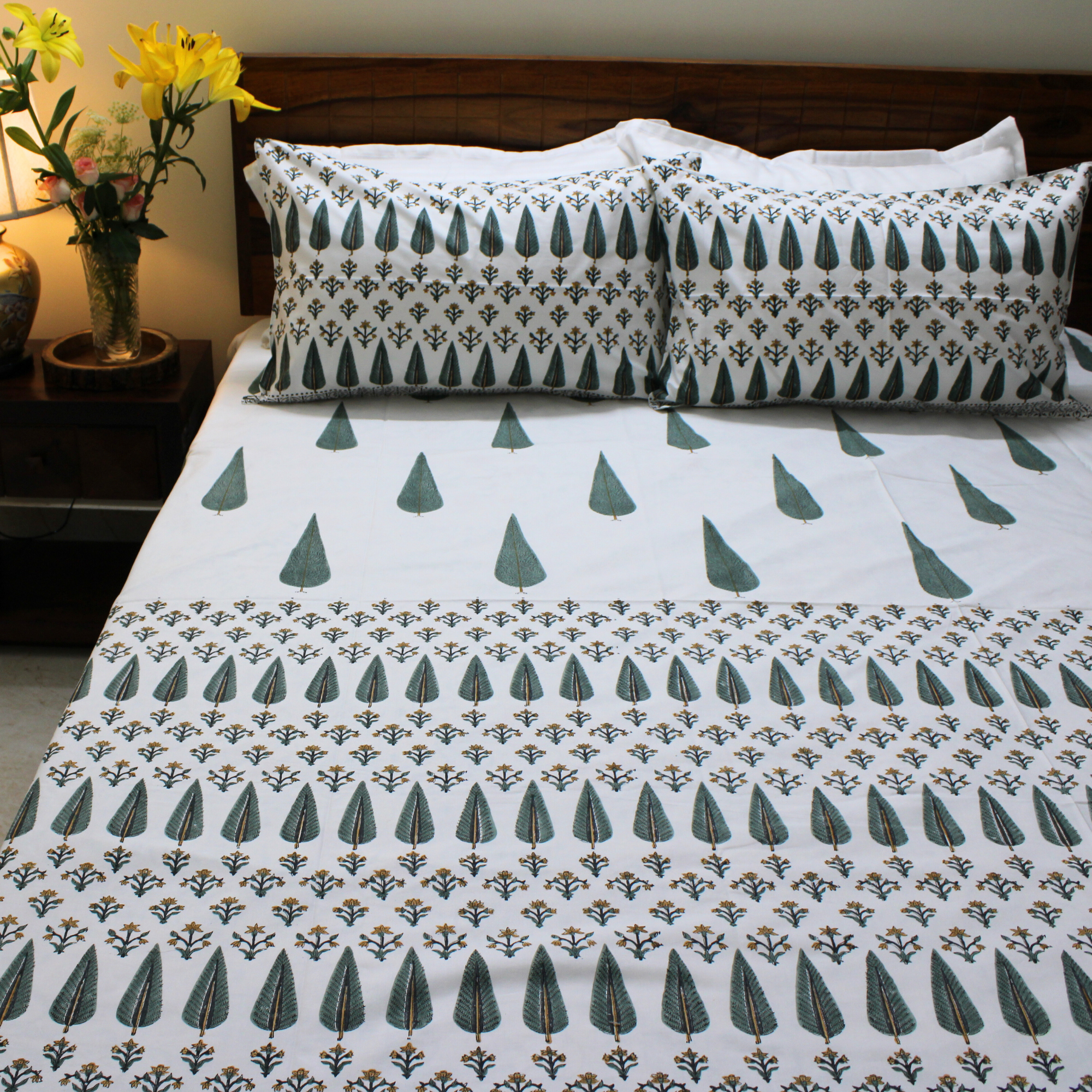 Anandbagh Handblock Bedsheet