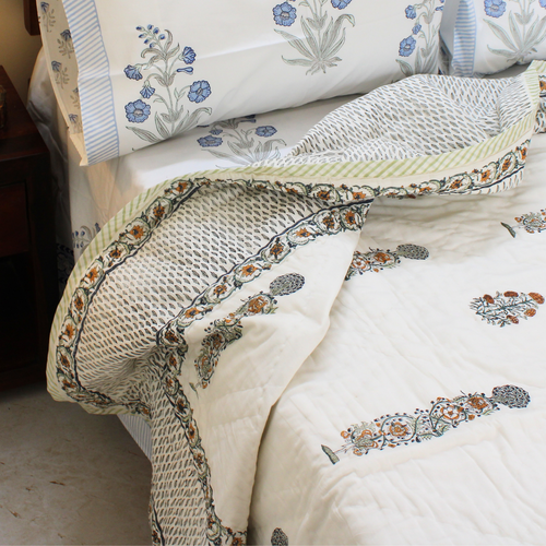 Anand Bagh-Handblock Cotton Quilt