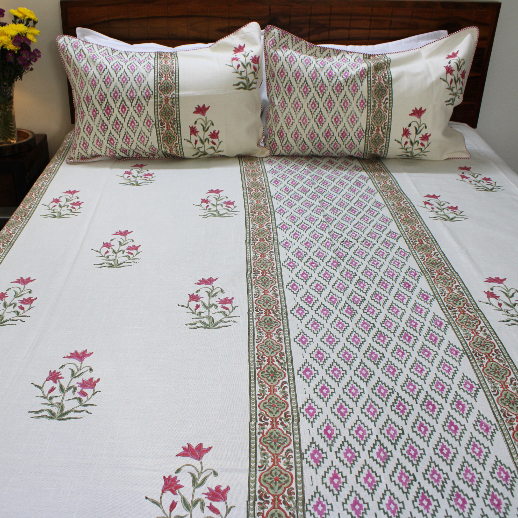 Anand Bagh Lotus Garden Bedcover