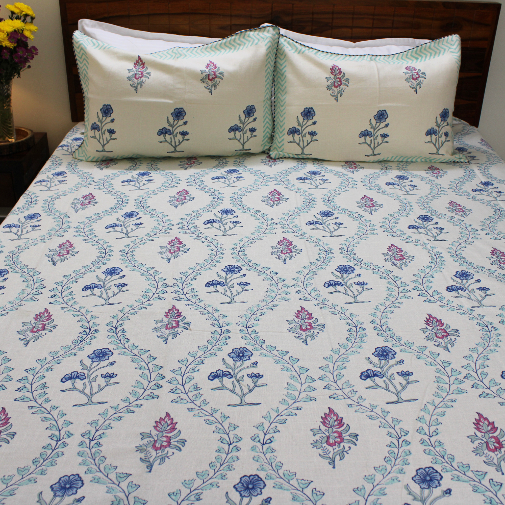 Anand Bagh Lotus Garden Bedcover