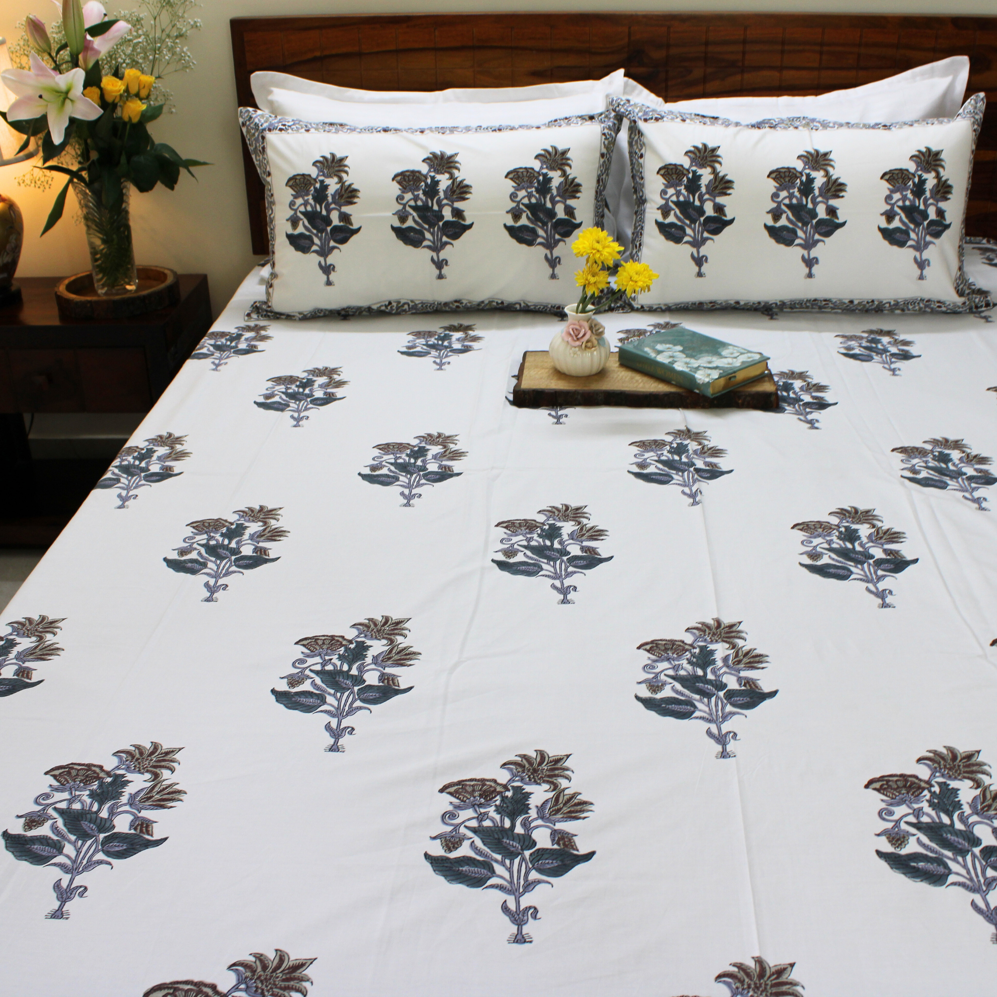 Anandbagh Handblock Bedsheet