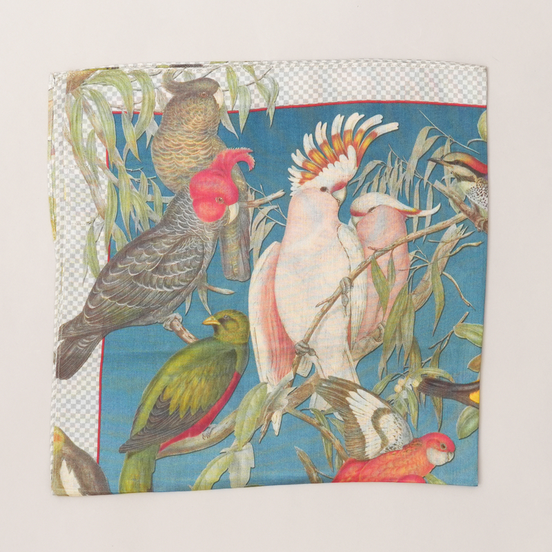 Aviary Reverie-Mulberry Silk Scarf