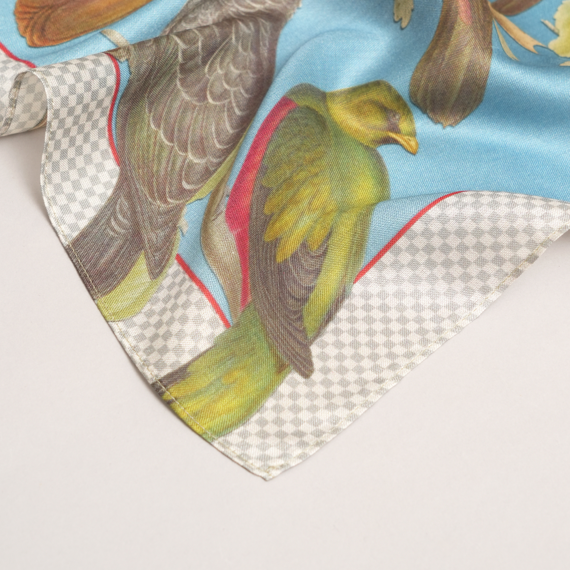 Aviary Reverie-Mulberry Silk Scarf