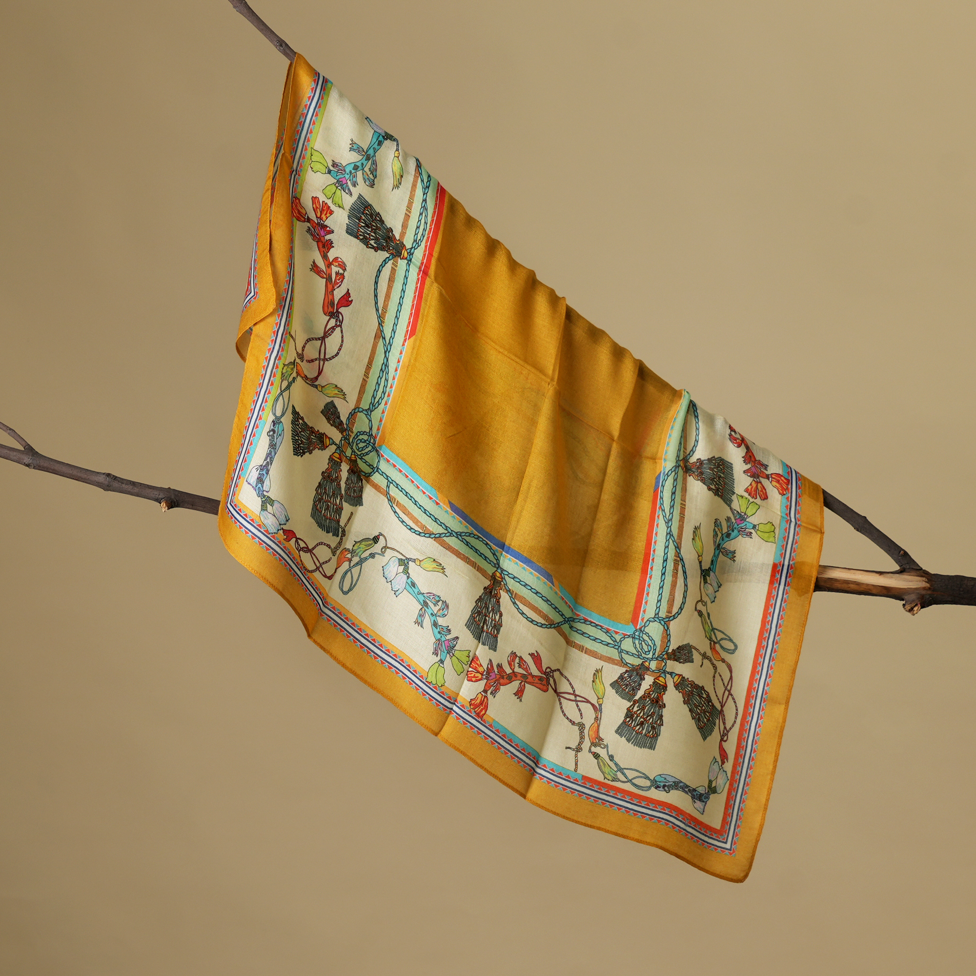 Tangled Reverie- Modal Silk Scarf