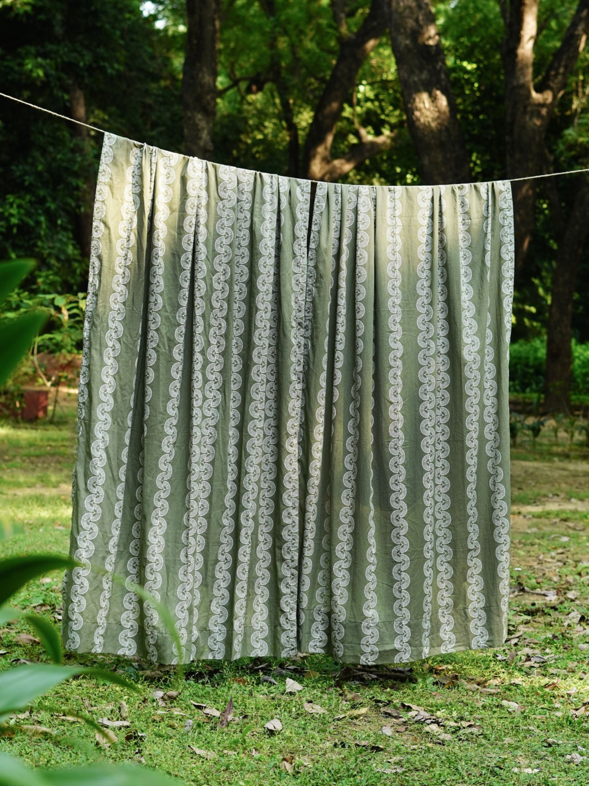 Block Print Curtain - Srujan Tarang