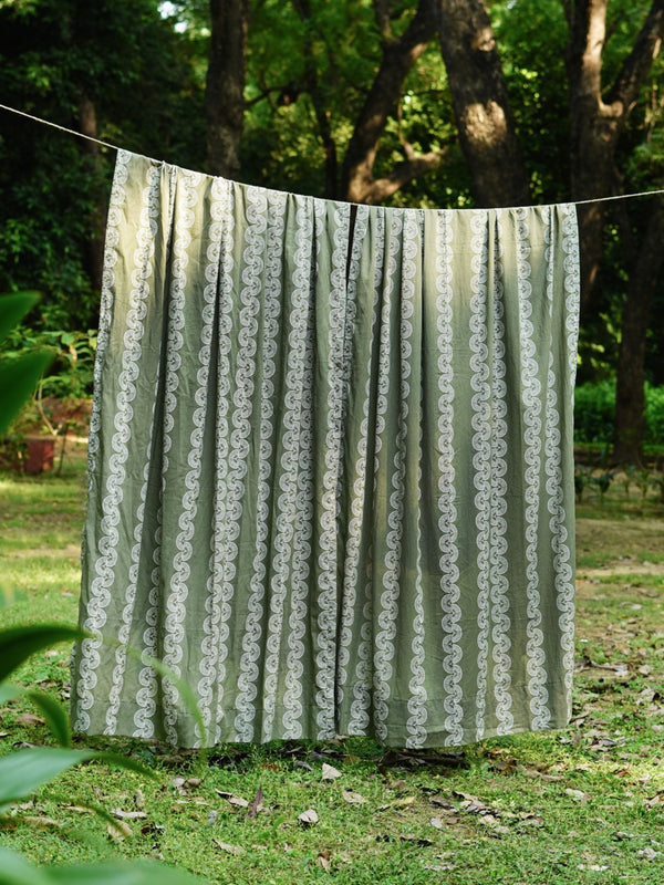 Block Print Curtain - Srujan Tarang
