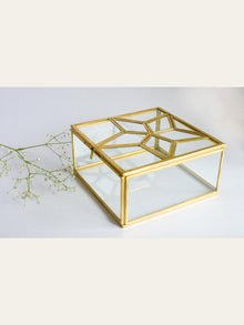 Star Antique Glass Jewelry Box