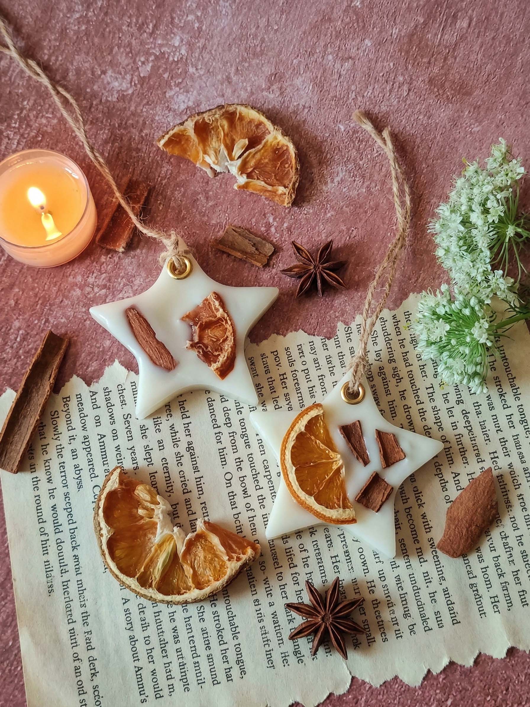 Scented Wax Sachet Star - Orange