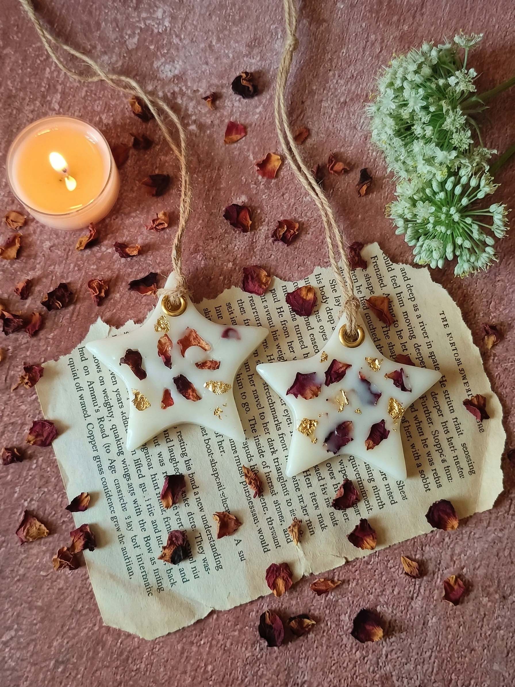 Scented Wax Sachet Star - Rose Petals