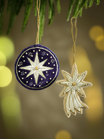 Star Fabric Christmas Ornaments