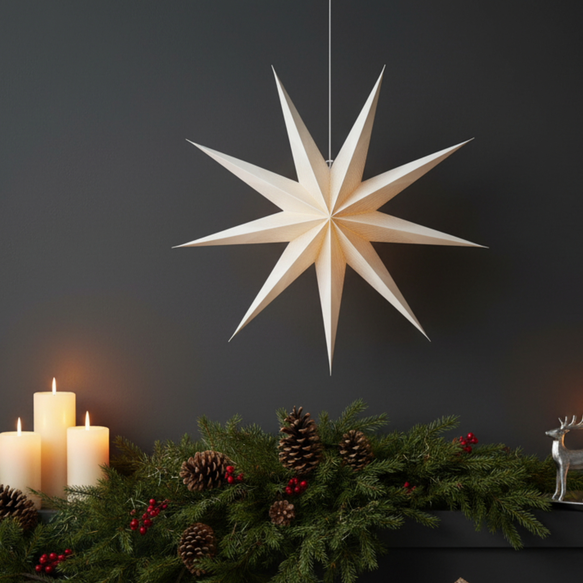Antique Gold Paper Star