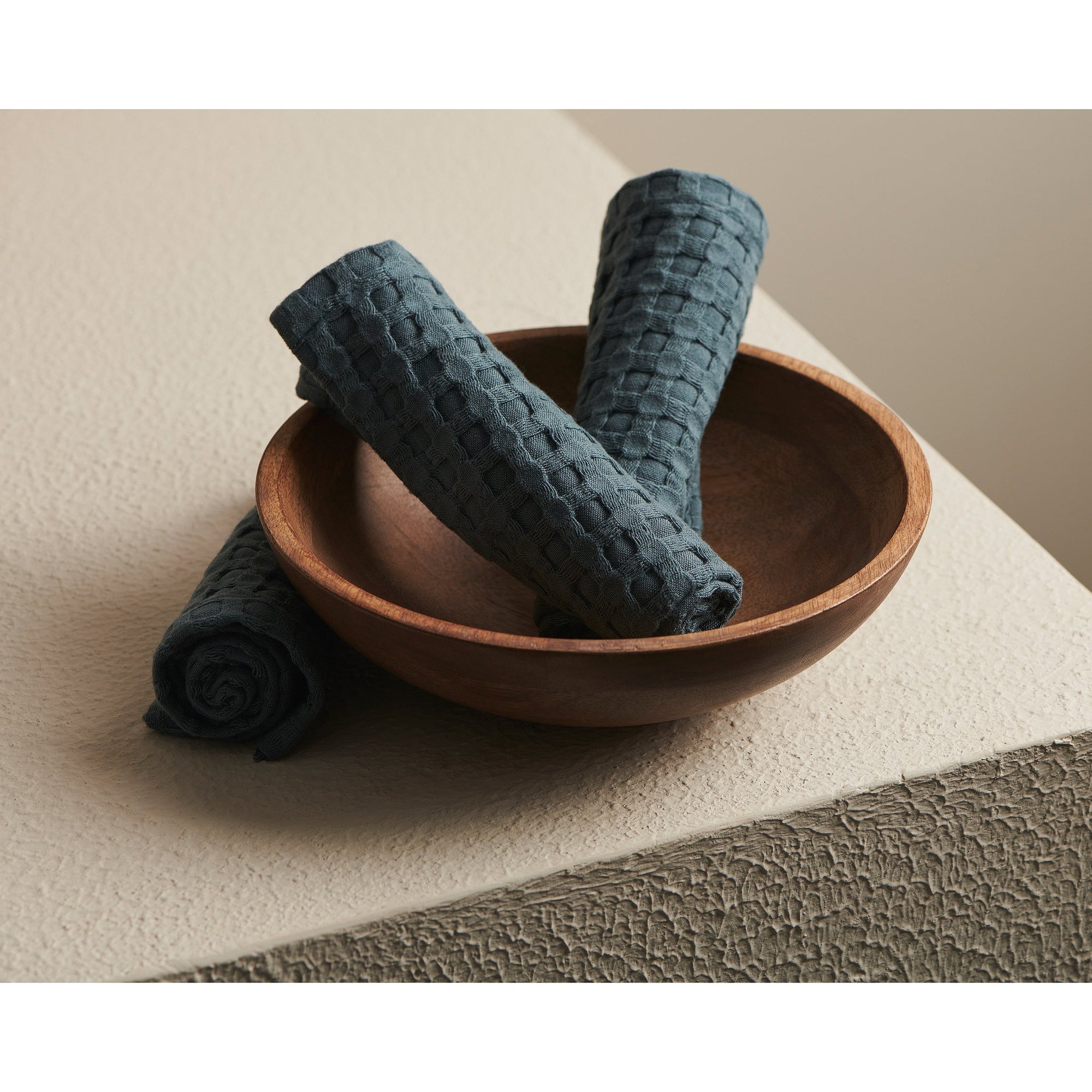 Storm | Cotton Bamboo | Waffle | Face Towels - Set of 2