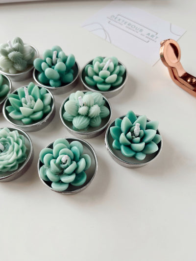 Succulent Tealight Candles