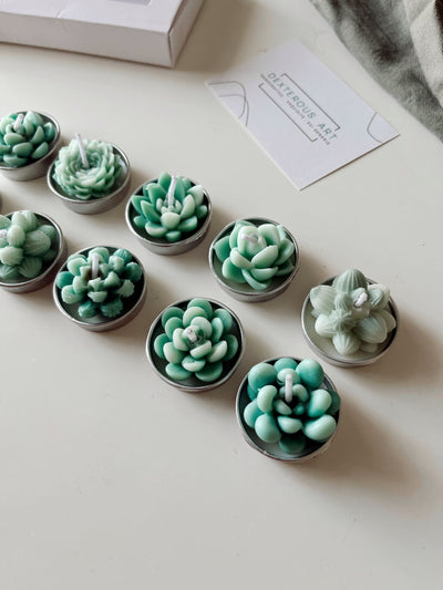 Succulent Tealight Candles