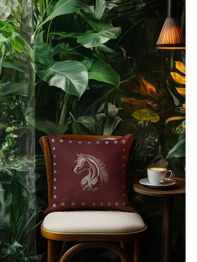 Sultan Ruby Velvet Cushion