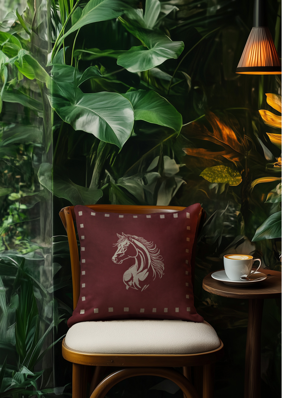 Sultan Ruby Velvet Cushion